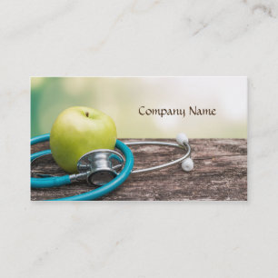 Groenten en fruit / gezonde levensstijl / vegetari visitekaartje