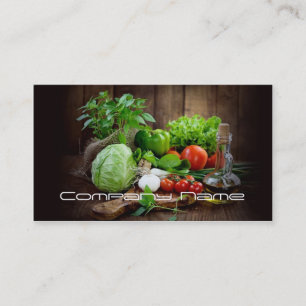 Groenten en fruit / gezonde levensstijl / vegetari visitekaartje