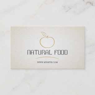 Groenten en fruit / gezonde levensstijl / vegetari visitekaartje