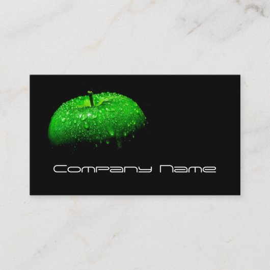 Groenten en fruit / gezonde levensstijl / vegetari visitekaartje (Voorkant)