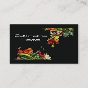 Groenten en fruit / gezonde levensstijl / vegetari visitekaartje