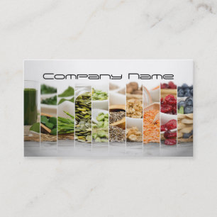 Groenten en fruit / gezonde levensstijl / vegetari visitekaartje