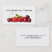 Groenten en fruit / gezonde levensstijl / vegetari visitekaartje (Voorkant / Achterkant)