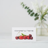 Groenten en fruit / gezonde levensstijl / vegetari visitekaartje (Staand voorkant)