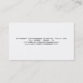 Groenten en fruit / gezonde levensstijl / vegetari visitekaartje (Achterkant)