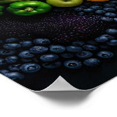 Groenten en fruit Gezondheid van de voeding Poster (Hoek)