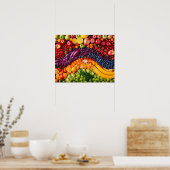 Groenten en fruit Gezondheid van de voeding Poster (Keuken)