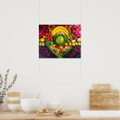 Groenten en fruit Gezondheid van de voeding Poster (Keuken)