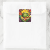 Groenten en fruit Gezondheid van de voeding Vierkante Sticker (Tas)