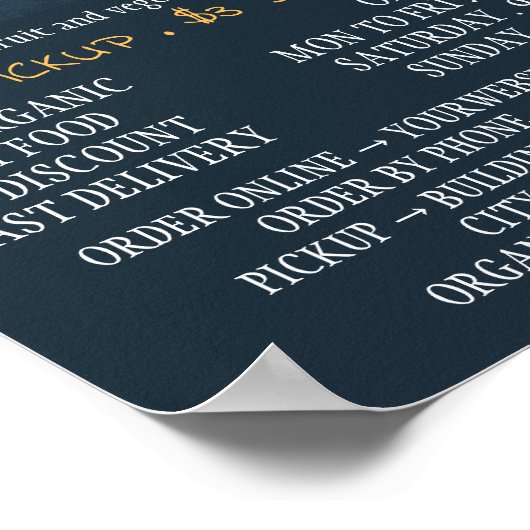 Groenten en fruit, groenteboer Adverteren Poster (Hoek)