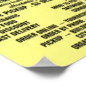 Groenten en fruit, groenteboeren Adverteren Poster (Hoek)