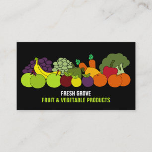 Groenten en fruit, groenteboeren Visitekaartje