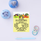 Groenten en fruit, groenvoedergewassen, Adverteren Flyer (Enkel)