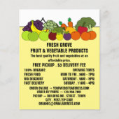 Groenten en fruit, groenvoedergewassen, Adverteren Flyer (Voorkant)
