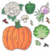 Groenten en fruit, groep 2 sticker (Voorkant)