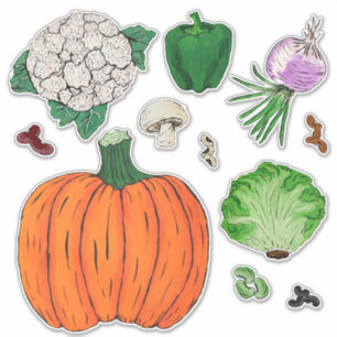 Groenten en fruit, groep 2 sticker