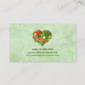 Groenten en fruit Harde schilderachtergrond Visitekaartje (Achterkant)
