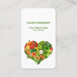 Groenten en fruit Hartslag Visitekaartje