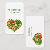 Groenten en fruit Hartslag Visitekaartje (Voorkant / Achterkant)