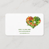 Groenten en fruit Hartslag Visitekaartje (Achterkant)