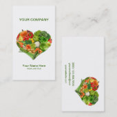 Groenten en fruit — Heart Business Visitekaartje (Voorkant / Achterkant)