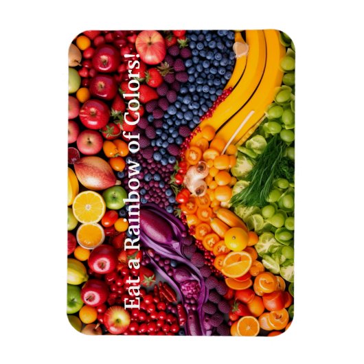 Groenten en fruit Herinnering voor gezonde voeding Magneet (Verticaal)