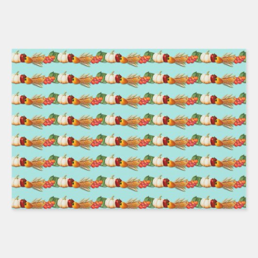 Groenten en fruit inpakpapier vel (Voorkant 3)