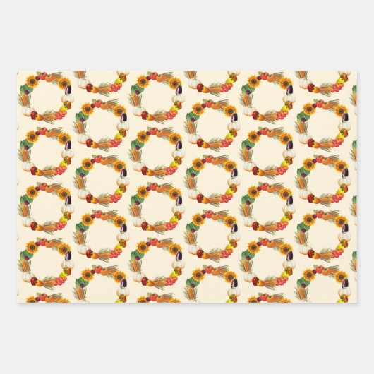 Groenten en fruit inpakpapier vel (Voorkant)