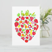 Groenten en fruit kaart (Staand voorkant)