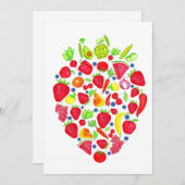 Groenten en fruit kaart (Voorkant / Achterkant)