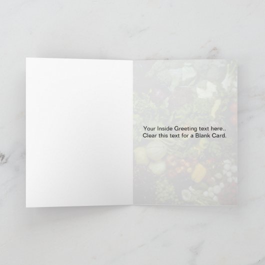 Groenten en fruit kaart (Binnen)