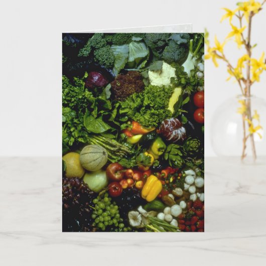 Groenten en fruit kaart (Gele Bloem)