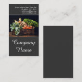 Groenten en fruit -  kaart voor gezond leven visitekaartje (Voorkant / Achterkant)