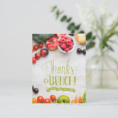 Groenten en fruit Kruidenierswinkel thema Bedankkaart (Staand voorkant)