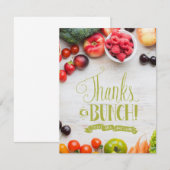 Groenten en fruit Kruidenierswinkel thema Bedankkaart (Voorkant / Achterkant)
