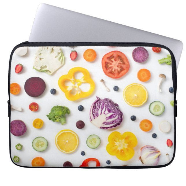 Groenten en fruit laptop sleeve (Voorkant)