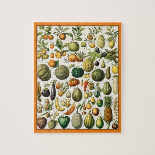 Groenten en fruit legpuzzel (Verticaal)