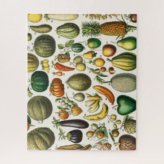 Groenten en fruit legpuzzel (Verticaal)