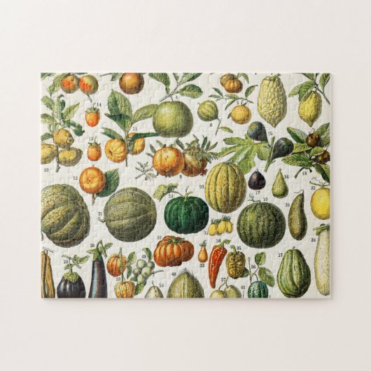 Groenten en fruit legpuzzel (Horizontaal)
