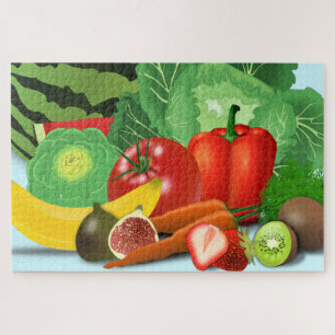 Groenten en fruit - legpuzzel