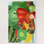 Groenten en fruit - legpuzzel (Verticaal)