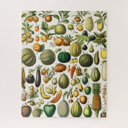 Groenten en fruit legpuzzel (Verticaal)