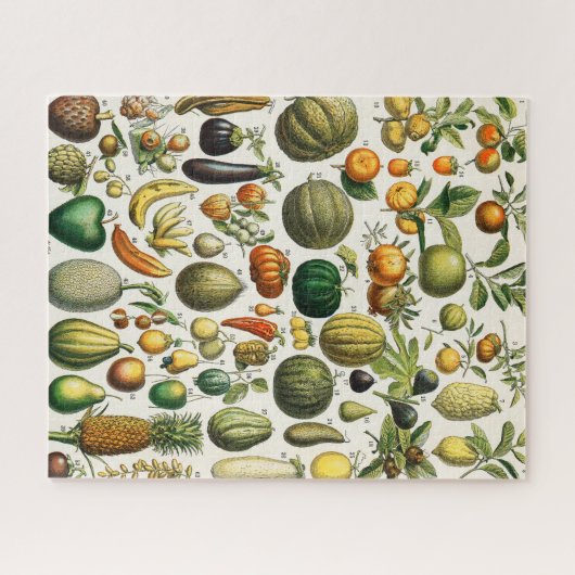 Groenten en fruit legpuzzel (Horizontaal)