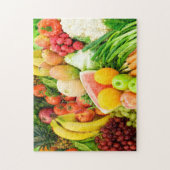 Groenten en fruit Lovers Jigzaag Puzzle Legpuzzel (Verticaal)