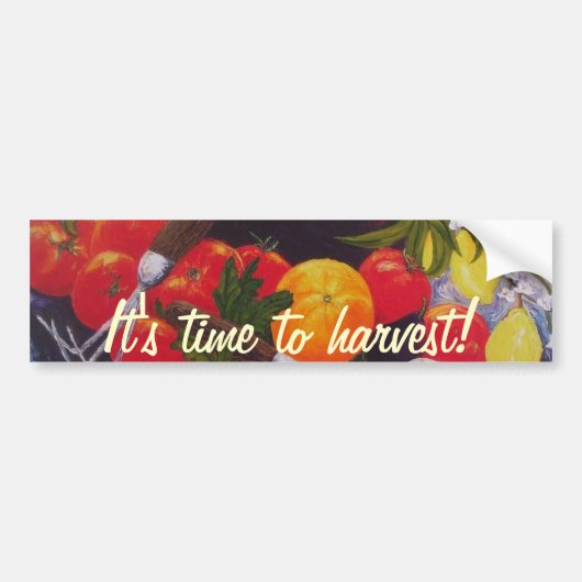 groenten en fruit Medley Bumpersticker (Voorkant)