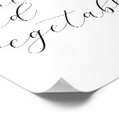 Groenten en fruit Monogrammen voor kleine bedrijve Poster (Hoek)