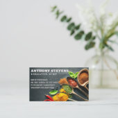 Groenten en fruit op tafelVisitekaartje Visitekaartje (Staand voorkant)