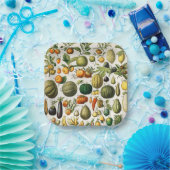 Groenten en fruit papieren bordje (Feest)