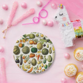 Groenten en fruit papieren bordje (Feest)