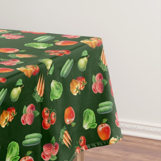 Groenten en fruit patroon tafelkleed (Voorbeeld)